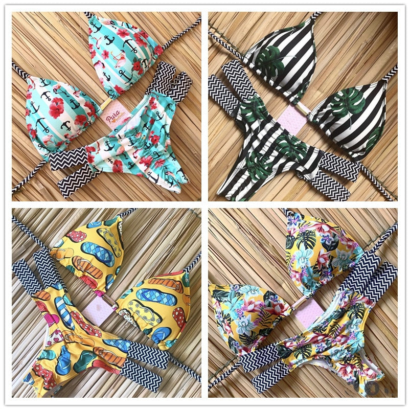 Brazilian Tropical Bikini Swimsuits