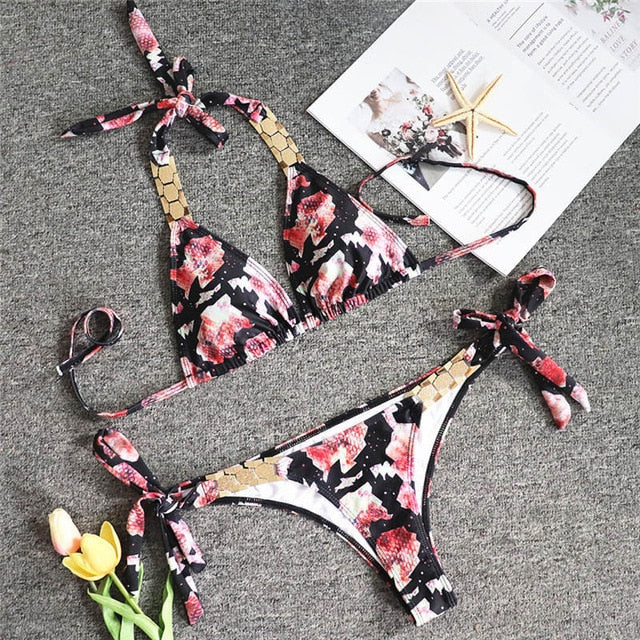 Triangle Boho Glamour Bikini's
