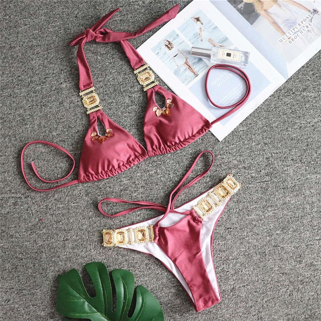 Triangle Boho Glamour Bikini's