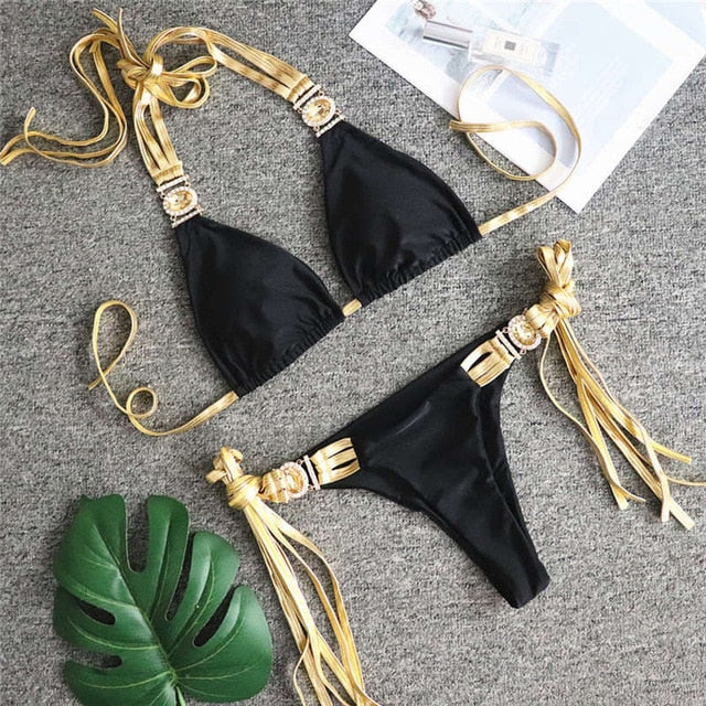 Triangle Boho Glamour Bikini's
