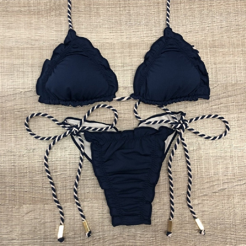 Triangle Print Bikini's - Multiiple colours