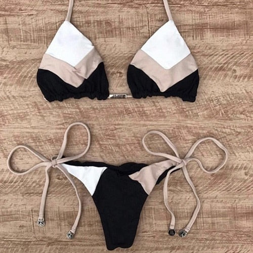 Triangle Print Bikini's - Multiiple colours