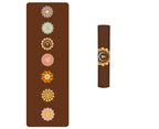 Boho Yoga Mat in suede with 6mm thickness, non-fashion yoga accessory by 64b136-1e, shown rolled out on a wooden floor.