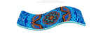 Boho suede yoga mat, 6mm thick, with textured surface for grip, ideal for yoga practice and floor exercises.