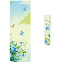 Boho suede yoga mat in 6mm thickness by 64b136-1e, showing its textured surface and non-slip design for yoga practice.