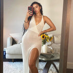 Crochet beach maxi dress from 64b136-1e featuring intricate crochet patterns and flowing fabric perfect for summer wear.