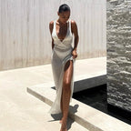Crochet beach maxi dress by 64b136-1e featuring intricate crochet details and a flowing silhouette perfect for summer.
