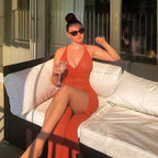 Crochet beach maxi dress from 64b136-1e with intricate crochet pattern, flowing fabric, and sleeveless design perfect for summer wear.