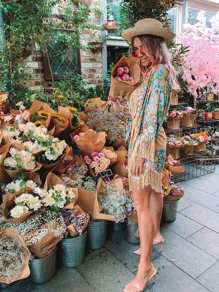 Kimono Mini Dress with Tassels