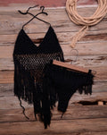 Tassel Knit Bikini Set