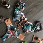 Ruffle low waist bikini set in various prints featuring a stylish swimwear design by 64b136-1e.