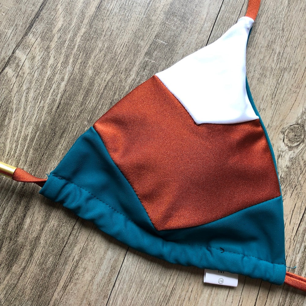 Triangle Print Bikini's - Multiiple colours