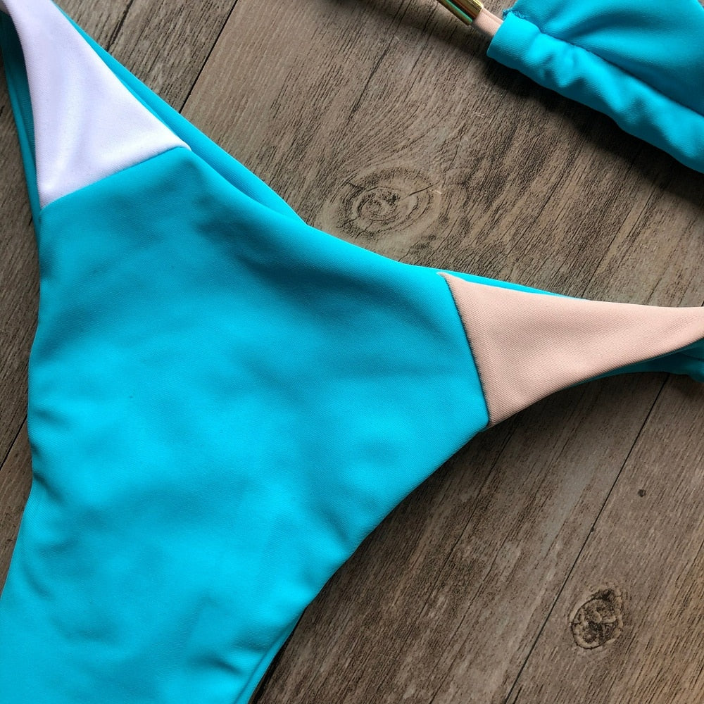Triangle Print Bikini's - Multiiple colours