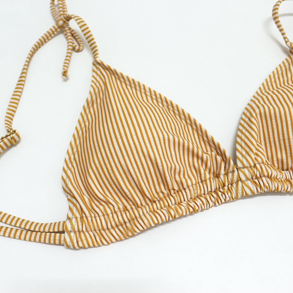 High Waist Belt Bikini Set