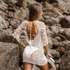 Boho Hollow-Out Cover Up Dress