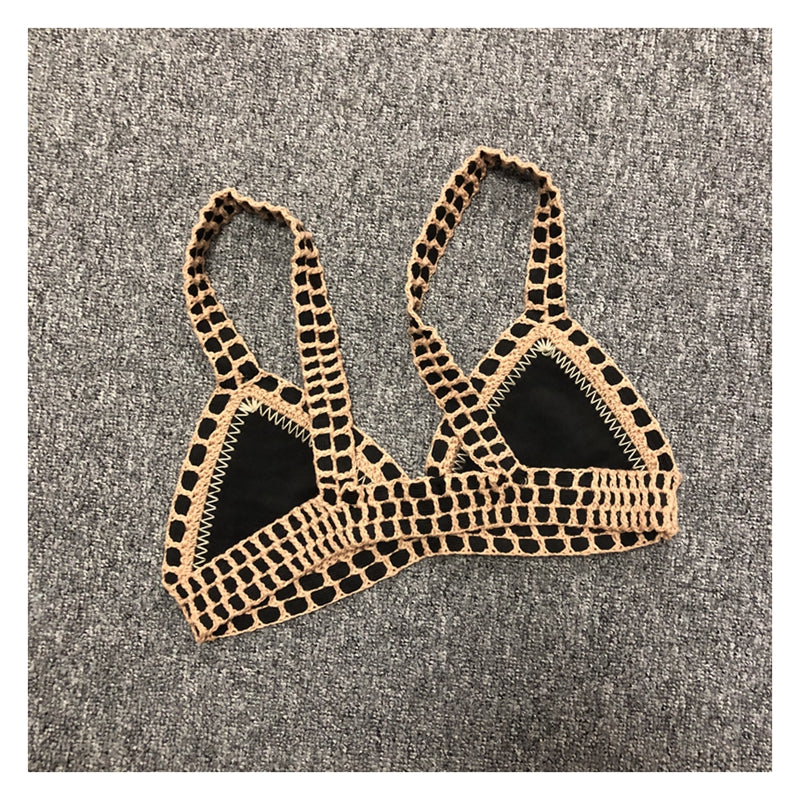 Crochet Black Bikini Set