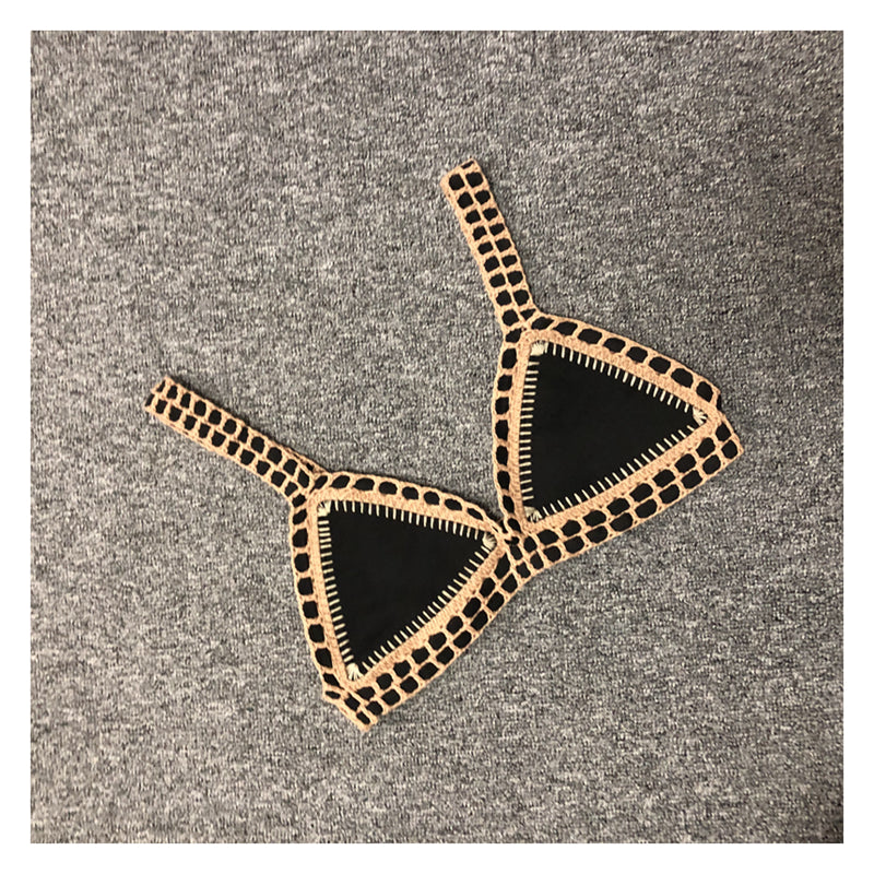 Crochet Black Bikini Set