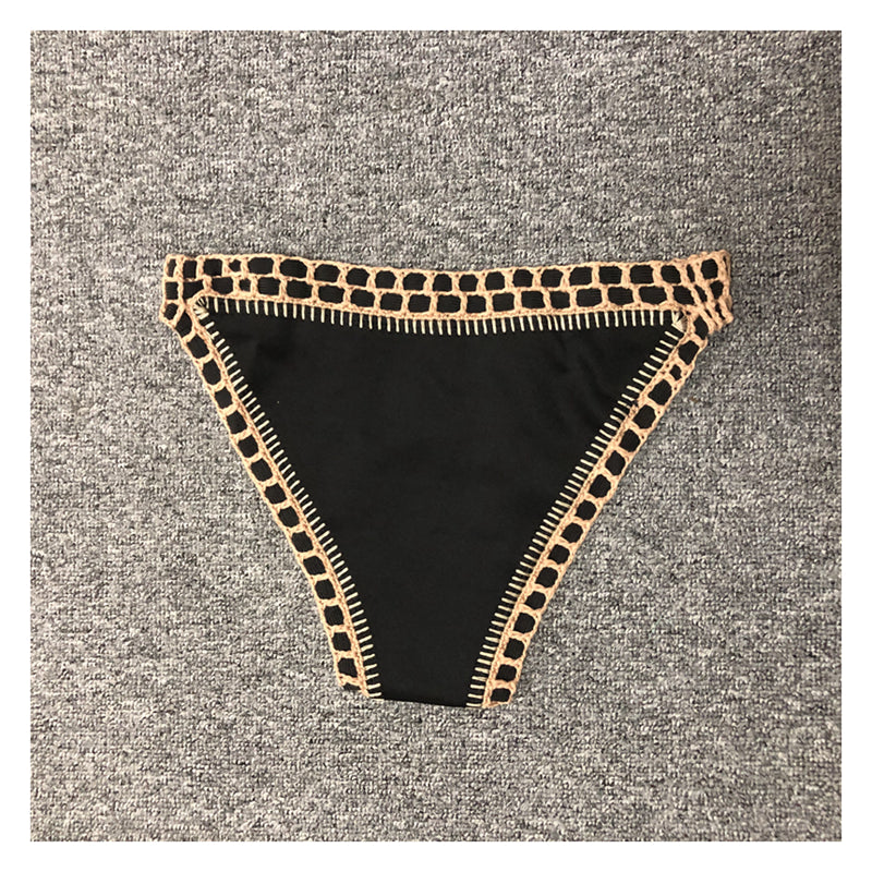 Crochet Black Bikini Set