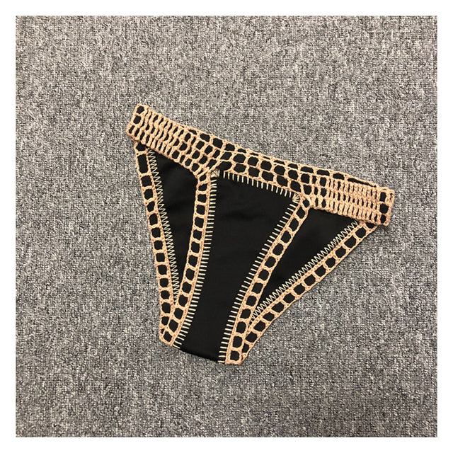 Crochet Black Bikini Set