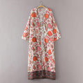 Summer Boho Women's Chiffon Long Kimono