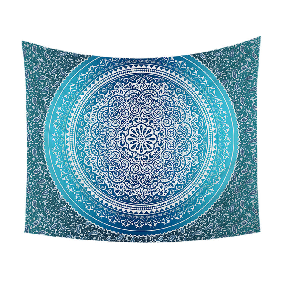 Indie Tapestry Beach Rug/ Yoga Mat / Decor - Red, Blue or white