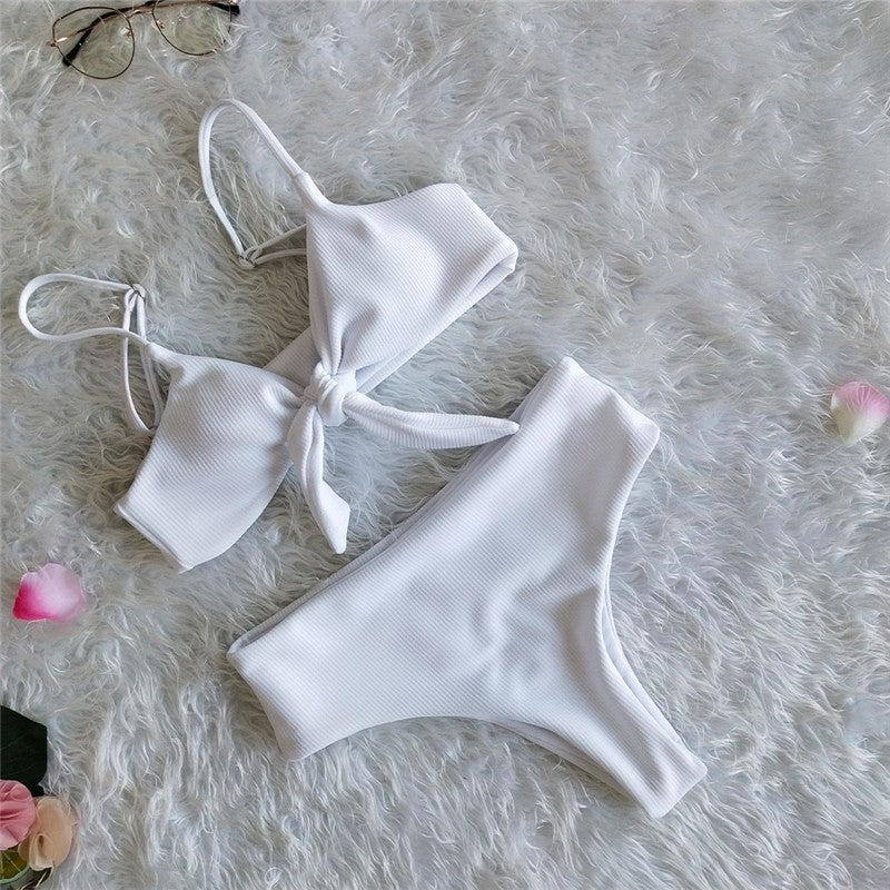 High waist bikini set
