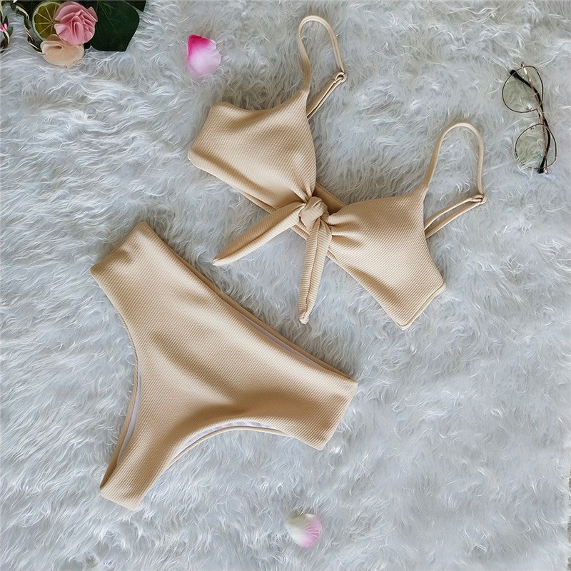 High waist bikini set