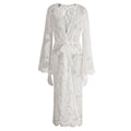 White Lace Kimono Slip Dress