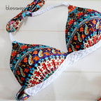 Boho print swimsuit by 64b136-1e featuring vibrant bohemian patterns and a stylish fit, perfect for beach or poolside wear.