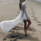 Long Beach Tunic or Kimono from 64b136-1e, showing lightweight, flowy fabric with a relaxed fit and stylish design.