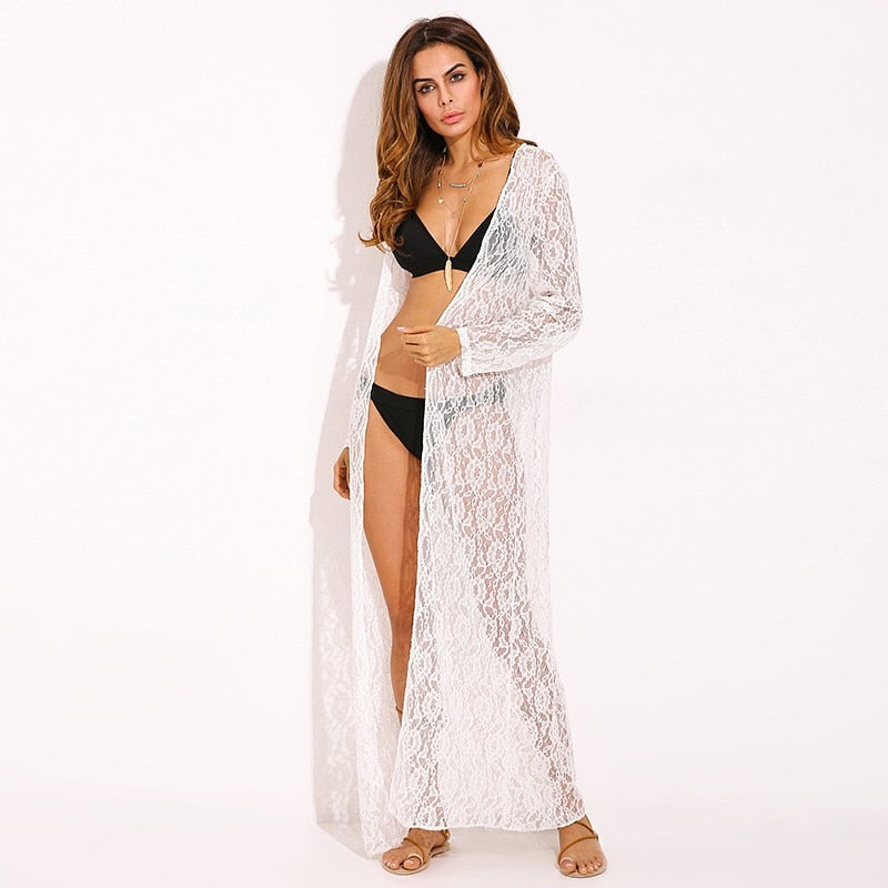 White Lace kimono Cardigan