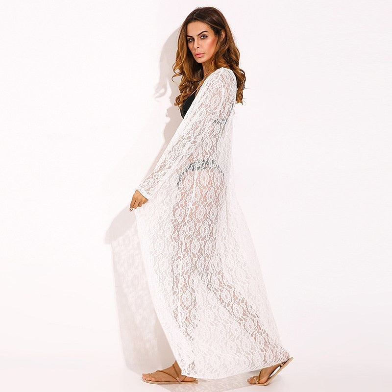 White Lace kimono Cardigan