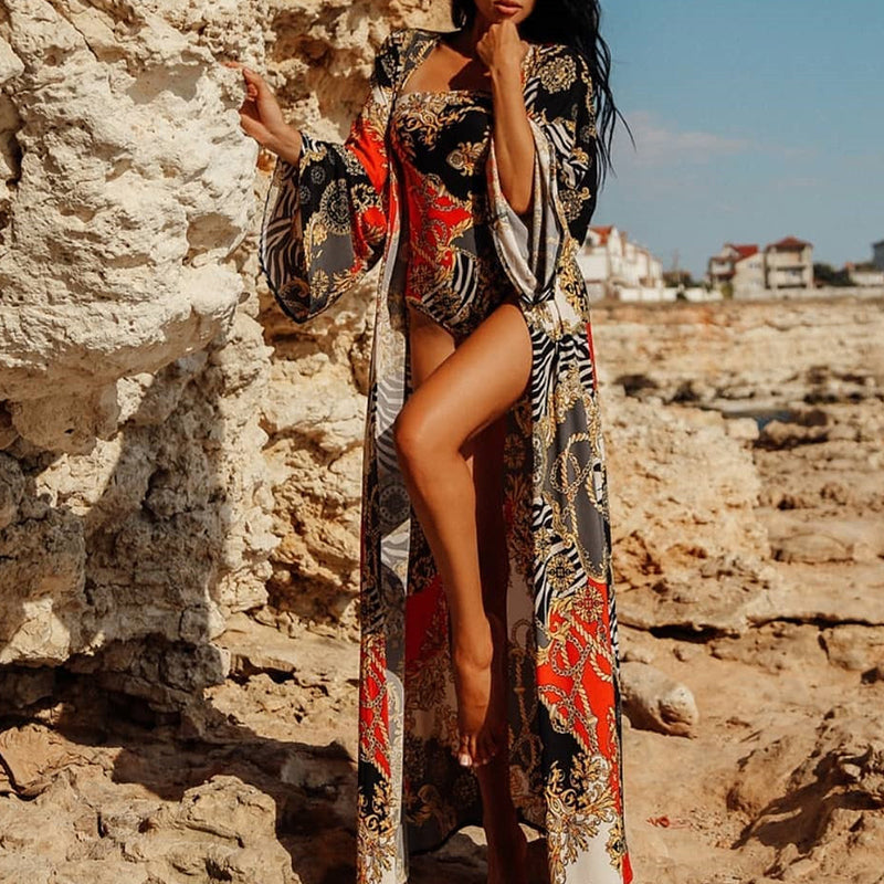 Swimsuit Cover up Tunic with matching swimsuit