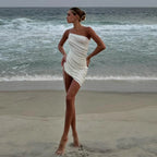 Pure Heart Pleated Mini Dress
