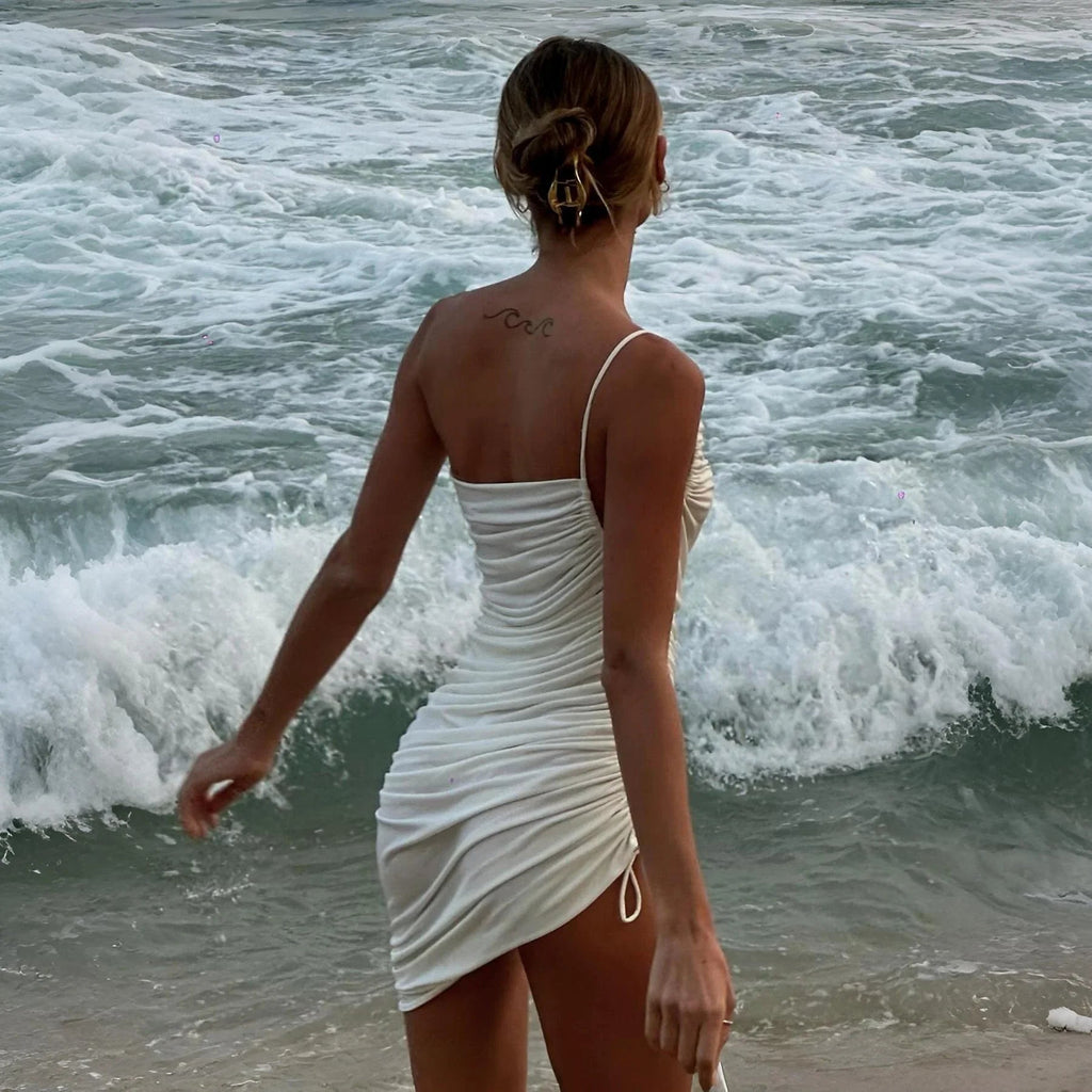 Pure Heart Pleated Mini Dress