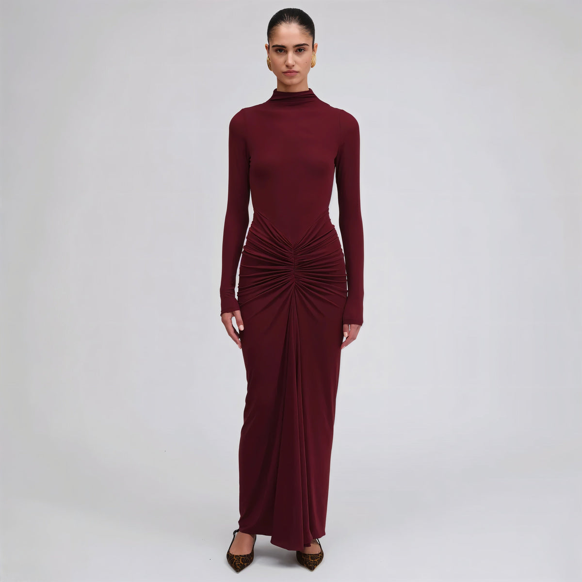 ALICE Ruched Maxi Dress