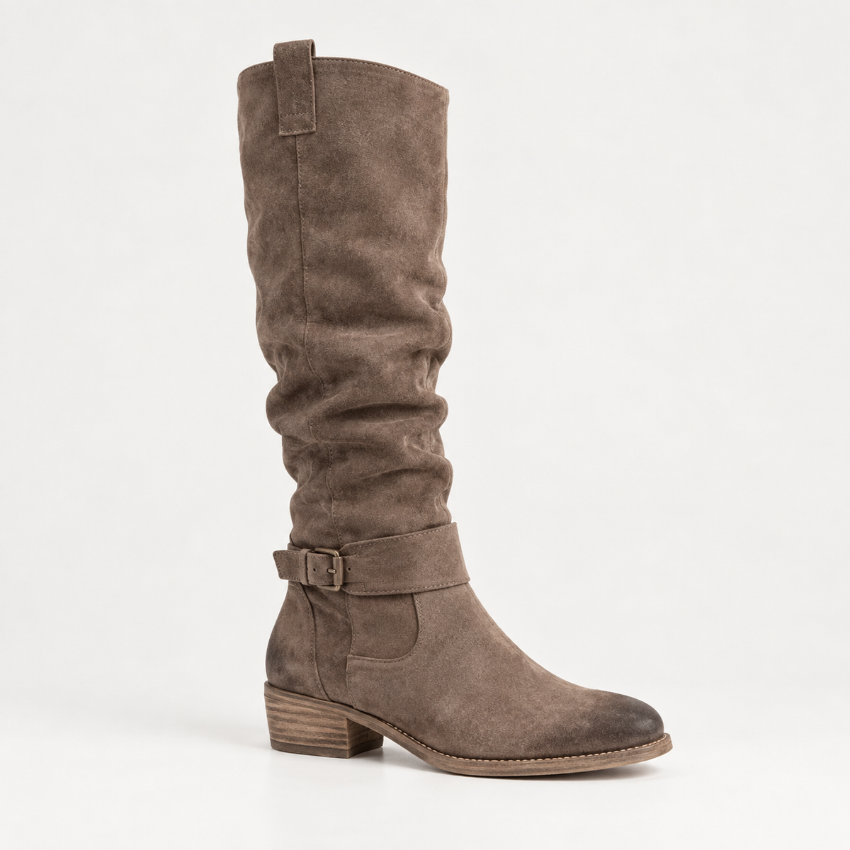 Varelle | Low Heel Knee High Zip Boots