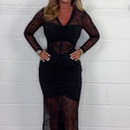 Monica  V-Neck Lace Dress