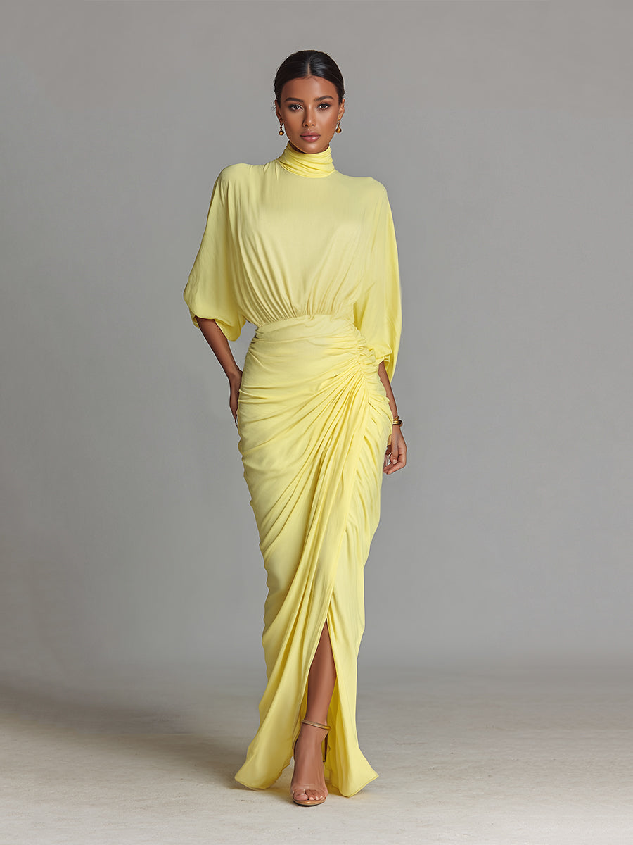 Golden Hour Drape Maxi Dress