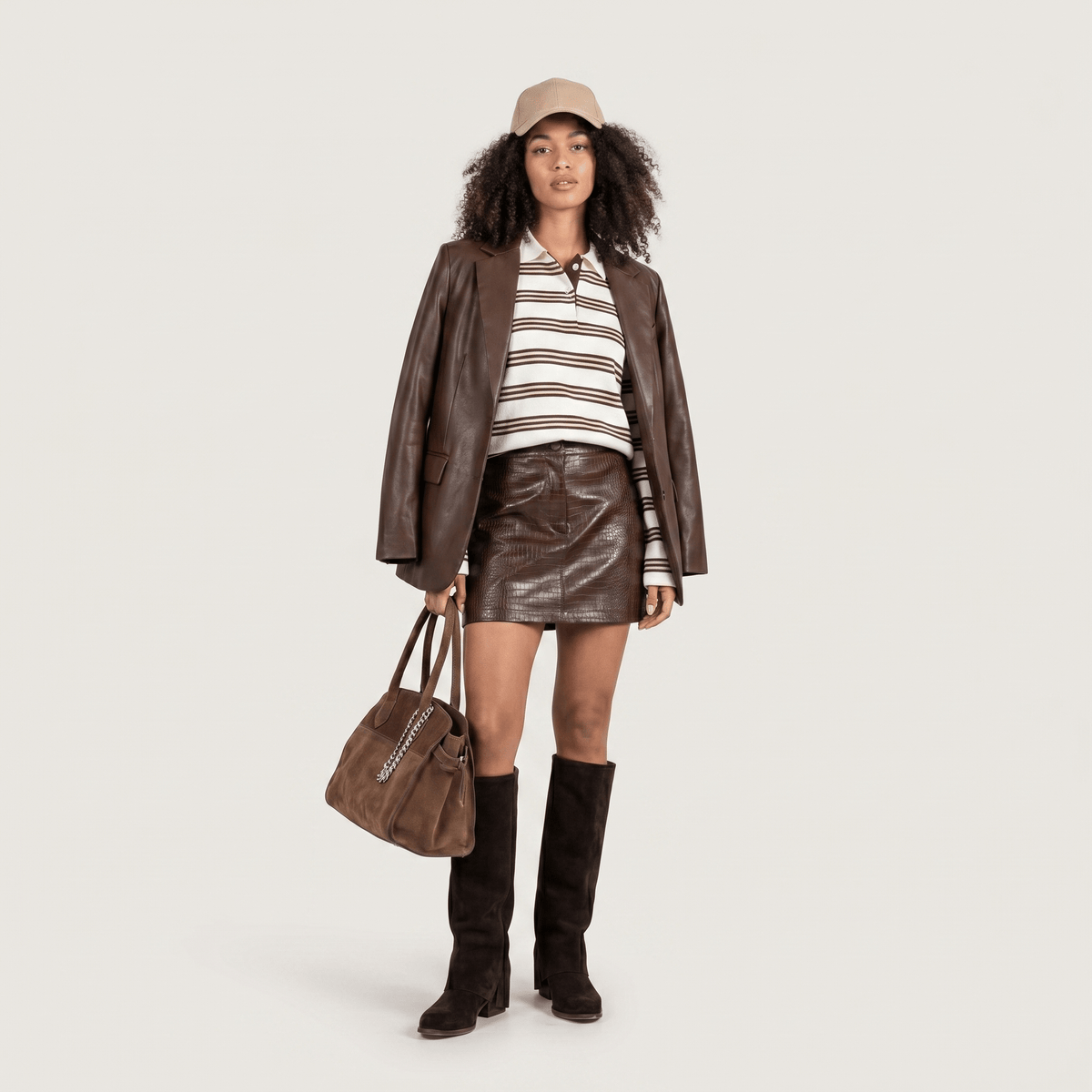 Paloma Dark brown Texan Boots