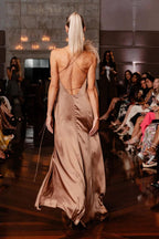 Tatev Satin Wrap Maxi Dress
