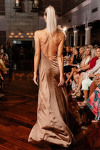 Tatev Satin Wrap Maxi Dress