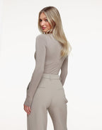 Taupe Basic LS - Top