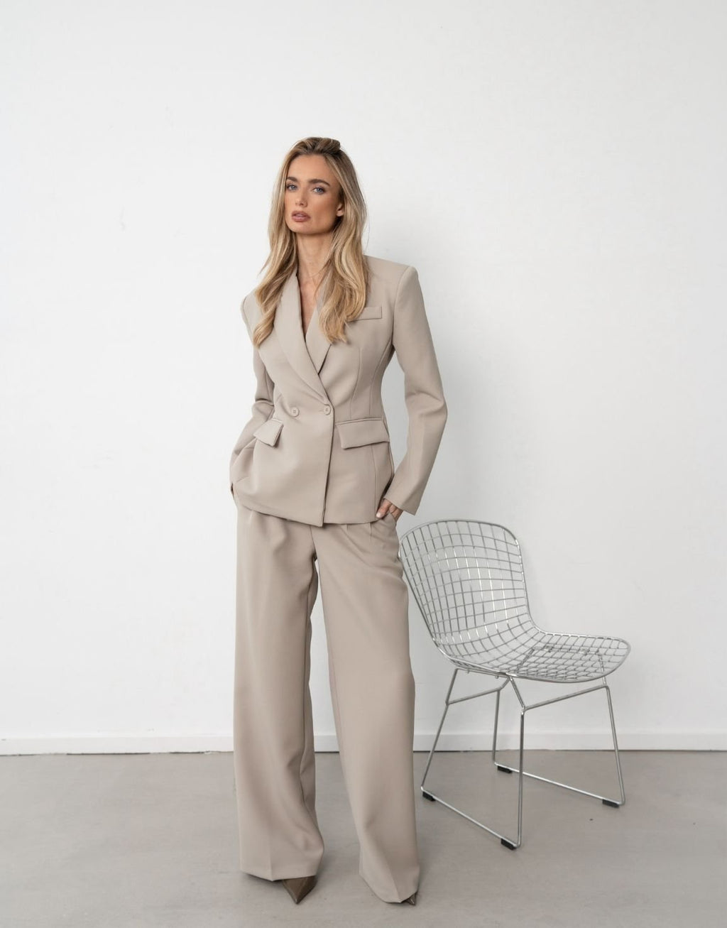 Taupe Premium Detail - Blazer