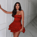 Too Close Corset Red Mini Dress