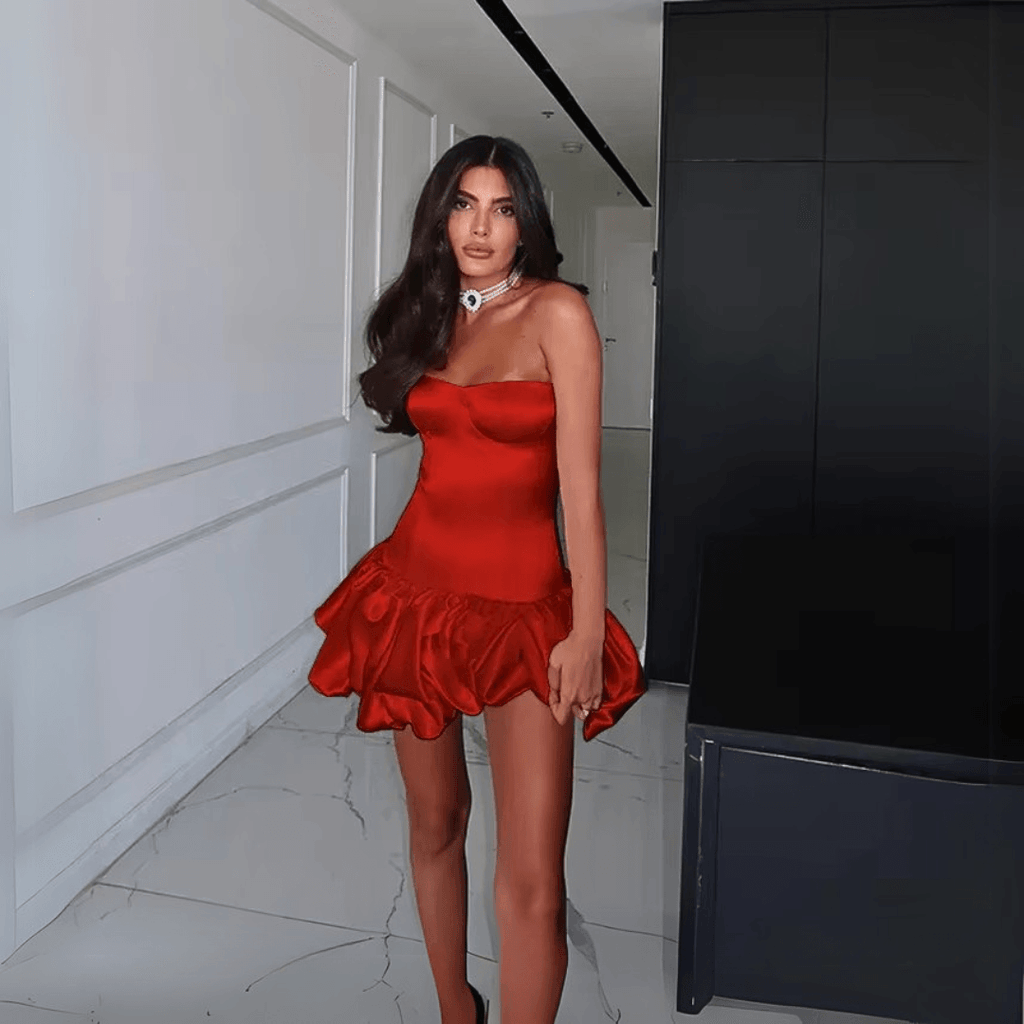 Too Close Corset Red Mini Dress