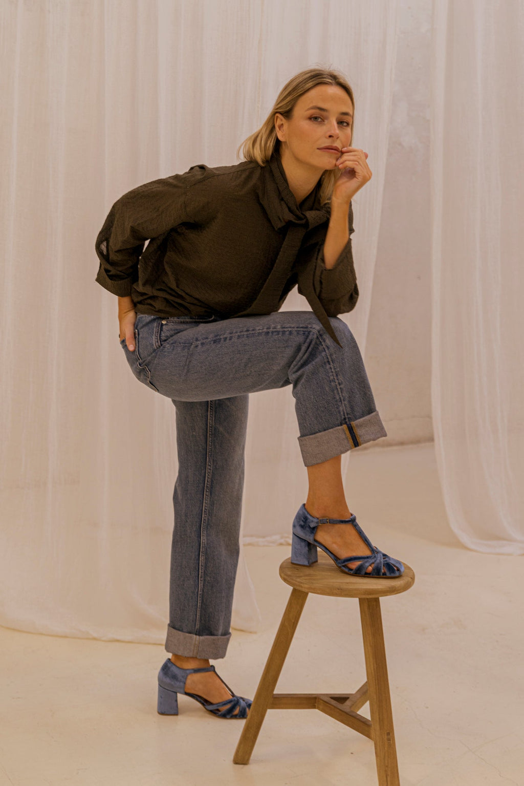 Roberta Indigo Velvet