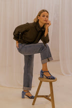Roberta Indigo Velvet