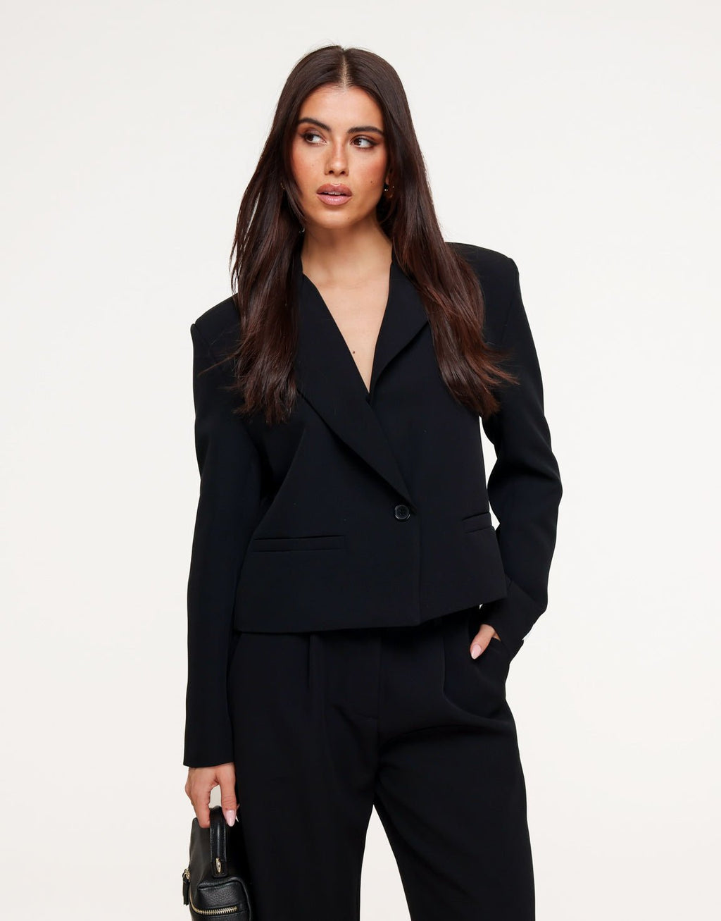 Zwarte Cropped - Blazer