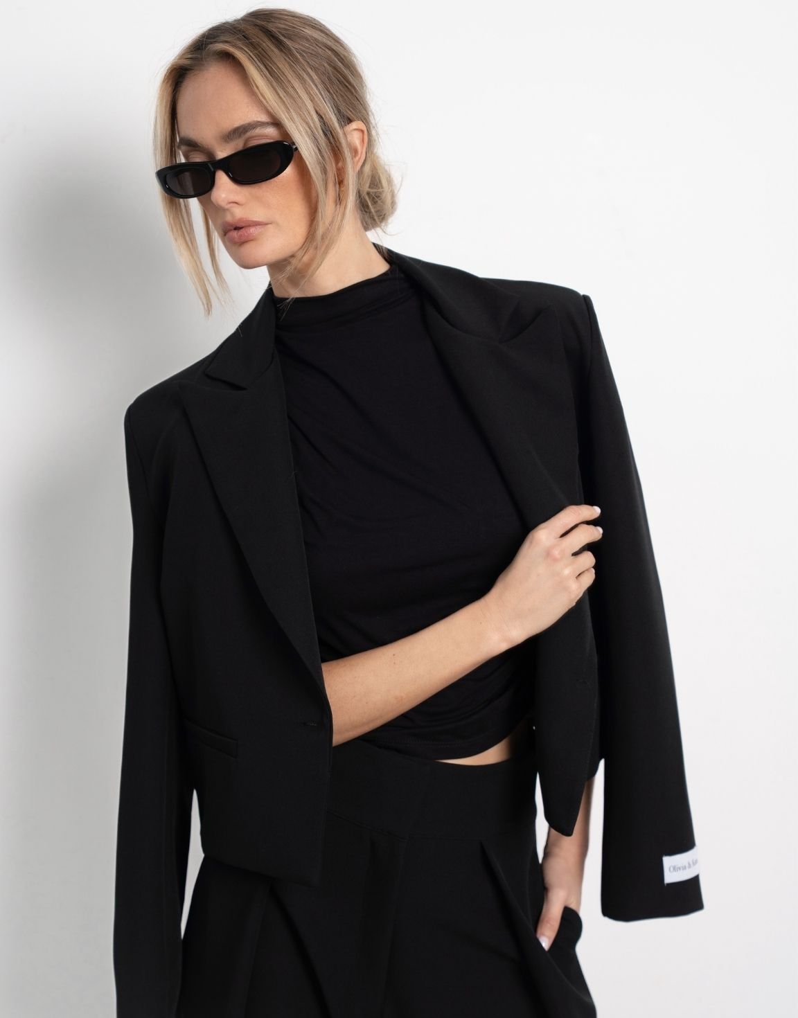 Zwarte Cropped - Blazer
